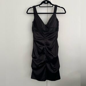 Elegant Black Sleeveless Dress with Beading
